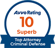 AVVO Rating 10 Superb Top Criminal Defense